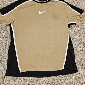 Nike | Men's Black and Tan Dri-fit Short Sleeve Tee